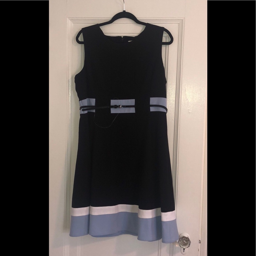 Calvin Klein fit-and-flare dress